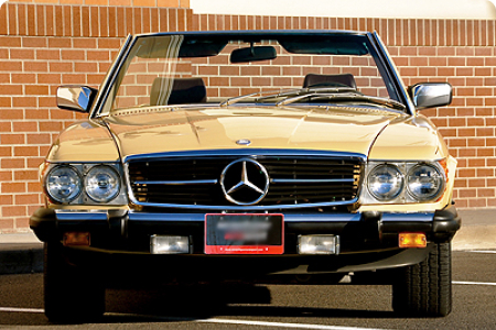 a gorgeous and well-maintained ride (Mercedes Pagoda) with premium vintage Mercedes parts