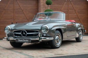 A super old but gorgeous vintage Mercedes convertible. It is important to know about replacing common wear-and-tear parts on a Vintage Mercedes like this one