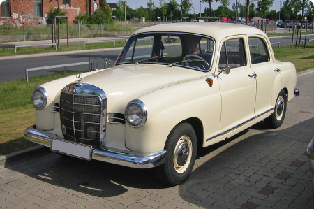 An extremely old but beautiful vintage Mercedes constructed and restored by the best classic Mercedes parts