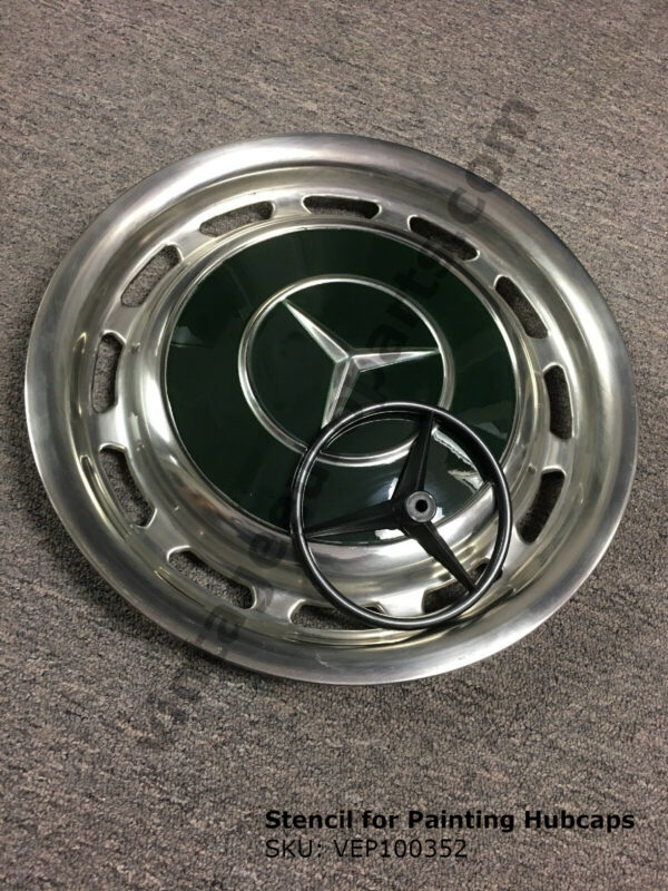 A vintage Mercedes part - a stencil for painting hubcaps 1