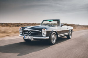 This pictures is the perfect model of how to spot a classic Mercedes-Benz that will appreciate in value; look at the restoration!