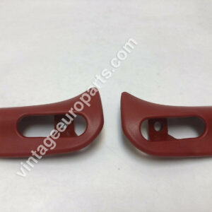 Pair of Burgundy Sun Visor Trim Caps Mercedes Benz R129 SL500 SL600 1298110561