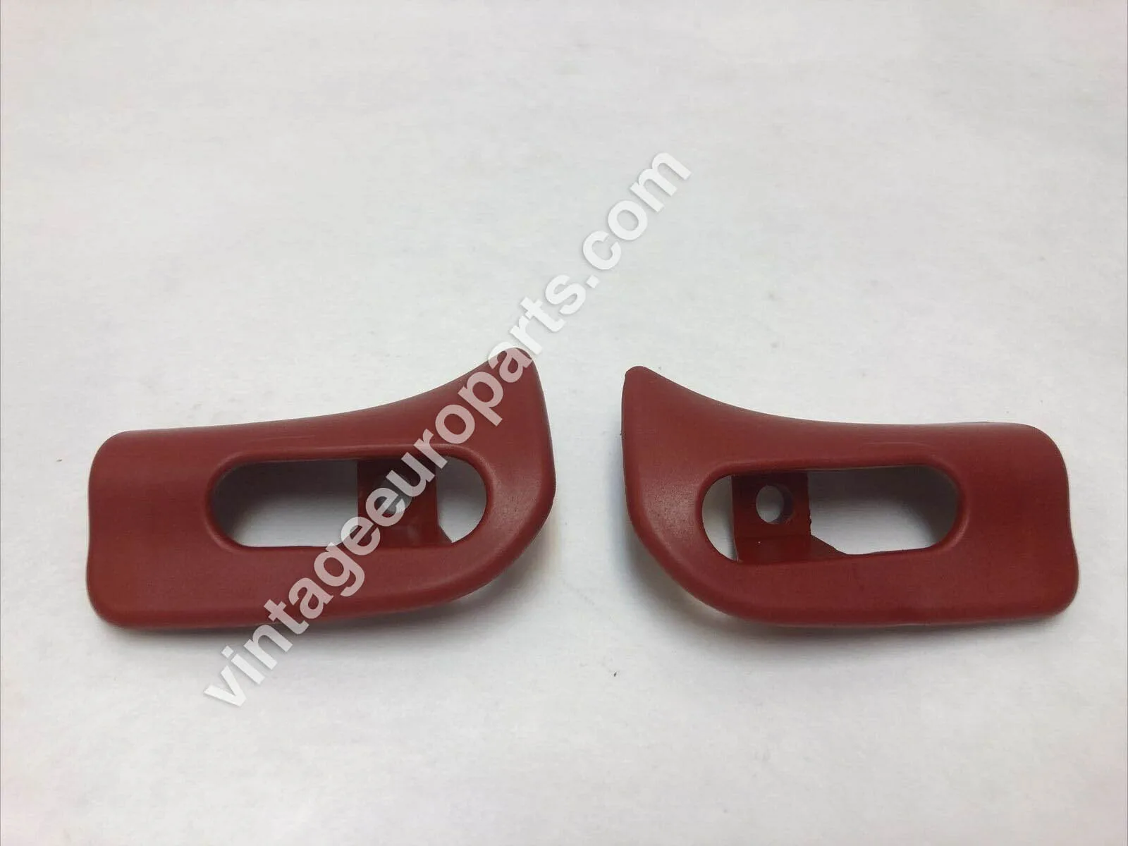 Pair of Burgundy Sun Visor Trim Caps Mercedes Benz R129 SL500 SL600 1298110561