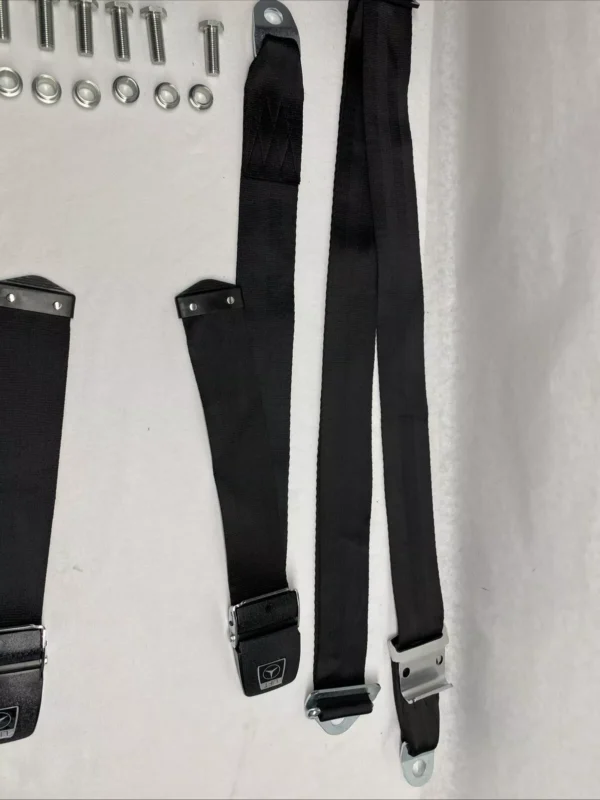 RESTORED 3 POINT SHOULDER AND LAP KANGOL SEAT BELTS FOR MERCEDES W113 W111 W109 - Image 4