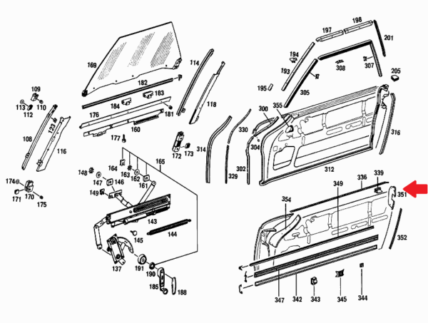 Right Side Door Jam Chrome Plate fits Mercedes W113 Pagoda 1137280221 - Image 3