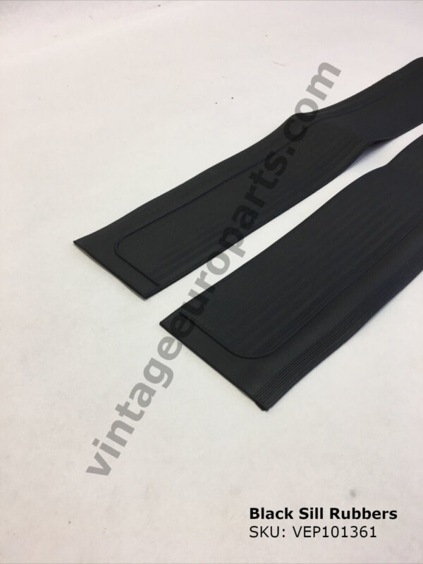New Black Sill Plate Rubber Covers fit Mercedes R107 350SL 380SL 450SL 560SL - Image 4