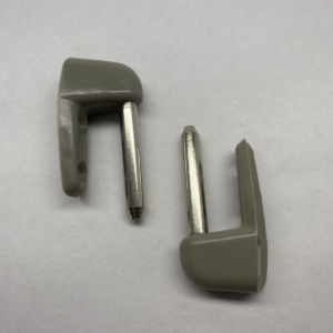 Pair of Grey Sunvisor Clips fits Mercedes Cabriolet W111 300SE 280SE 250SE 220SE