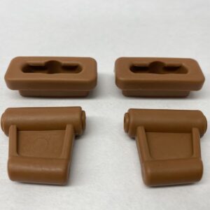 Replacement Set of Brown Sun Visor Clips Fits Mercedes R107 SL