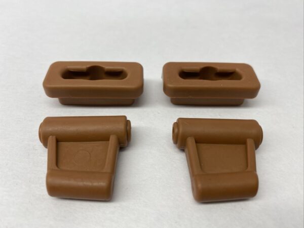 Replacement Set of Brown Sun Visor Clips Fits Mercedes R107 SL