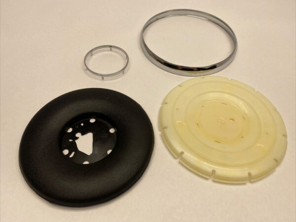 Early Style Black Steering Wheel Horn Pad Fits Mercedes W110 W111 W112 W113 - Image 4