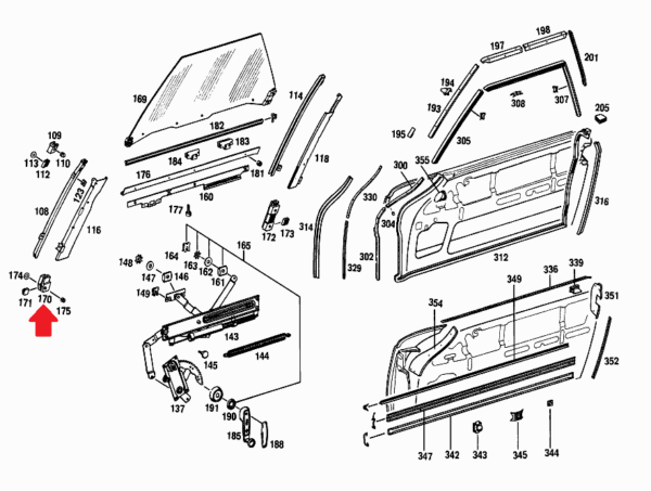 New Left Front Window Guide Fits Mercedes 230SL 250SL 280SL W113 1137250932 - Image 2