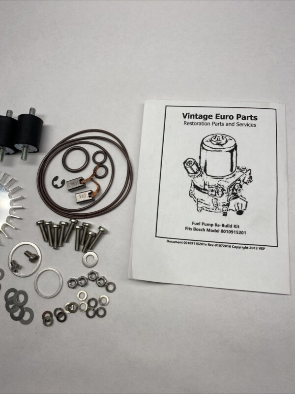SHORT STYLE FUEL PUMP REPAIR KIT W/ IMPELLER TURBINE 280 SE SL MERCEDES W108 W111 W113 - Image 4