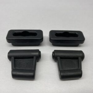 New Set of Black Sun Visor Clips Fits Mercedes R107 380SL 450SL 560SL