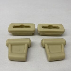 New Set of Creme Beige Sun Visor Clips Fits Mercedes R107 380SL 450SL 560SL