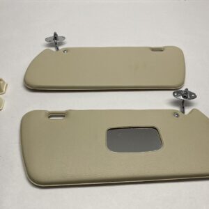New Pair of Cream Sun Visors with Clips Fits Mercedes W113 250SL 280SL Pagoda