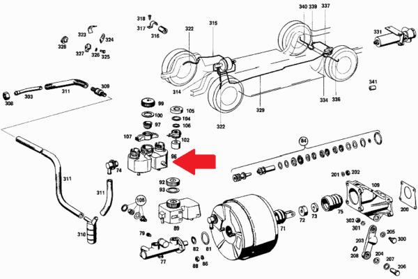 Master Cylinder Brake Fluid Reservoir Fits R107 W108 W109 W111 W113 W114 W115 - Image 4