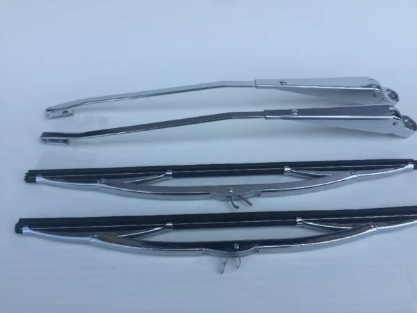 Set of 13 Inch Wiper Blades and Chrome Arms fits Mercedes W111 W113 280SE 280SL - Image 3
