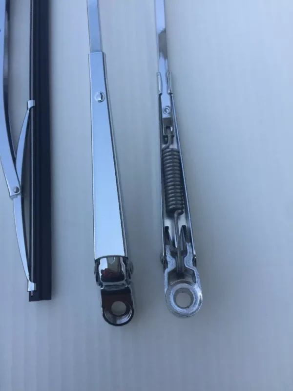Set of 13 Inch Wiper Blades and Chrome Arms fits Mercedes W111 W113 280SE 280SL - Image 4
