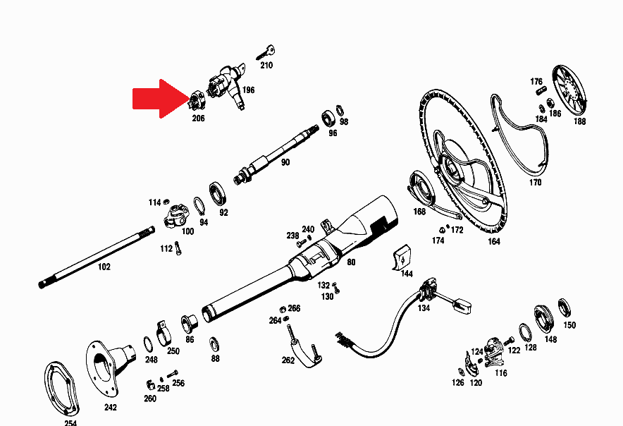 thumbnail image 2 of Vintage Euro Parts Ignition Lock Switch – Mercedes W110 W111 W112 W113, 1962–1967, 0004620693 2 of 6