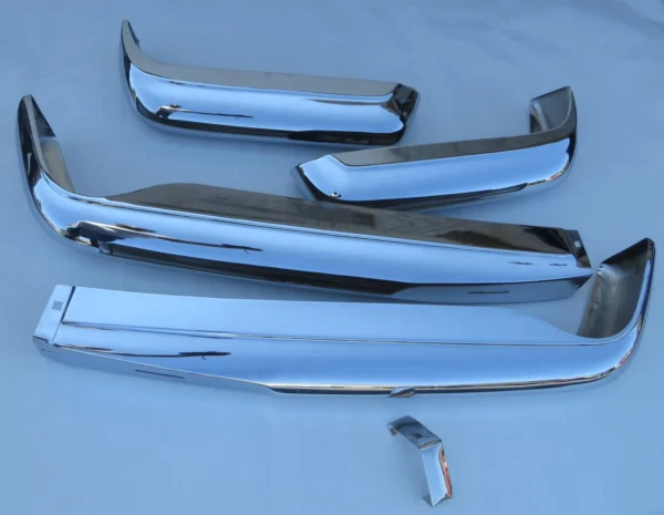 Euro Style Front and Rear Bumper Set fits Mercedes W113 230SL 250SL 280SL Pagoda - Image 2