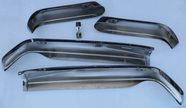 Euro Style Front and Rear Bumper Set fits Mercedes W113 230SL 250SL 280SL Pagoda - Image 3