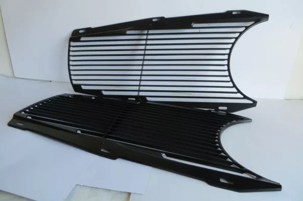 Pair Black Grille Screens fits Mercedes W113 230SL 250SL 280SL Pagoda - Image 2
