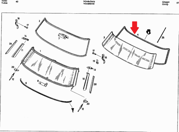 New Windshield Seal fits Mercedes W121 190SL 1216710120 - Image 3