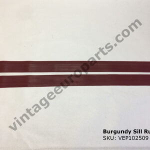 New Burgundy Sill Rubbers fits Mercedes W114 Coupe