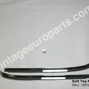 New Chrome Soft Top Cover Molding Set fits Mercedes W113 Pagoda 1137501181 /1281