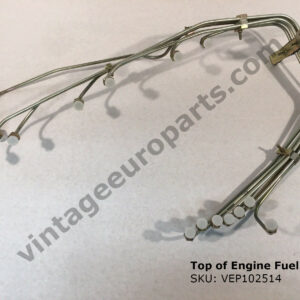 Top of Engine Plated Fuel Lines fit Mercedes W108 W111 W113 with M127 M130 M129 Engines