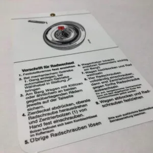 Wheel Alignment Tool Information Sheet For Mercedes W108 W109 W111 W113