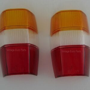 Pair of Amber Taillight Lens fits Mercedes 190sl W121 ponton
