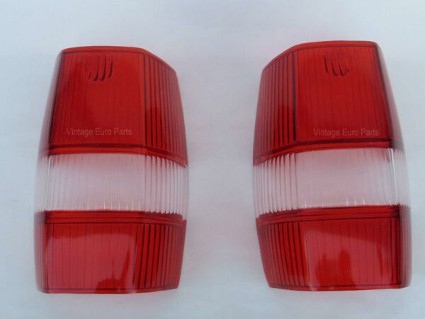 Pair of Red Taillight Lens fits Mercedes 190sl W121 ponton