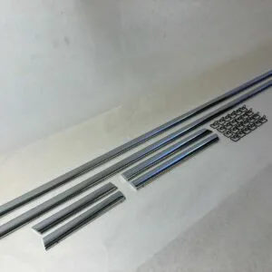 Aluminum Side Moldings 6pcs with Clips Fits Pagoda Pagode W113 230 250 280 SL
