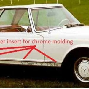 Rubber trim seal for chrome moldings fits MERCEDES W113 113 230sl 280sl