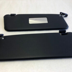 Pair of Blue Colored Sun Visors with Clips Fits R107