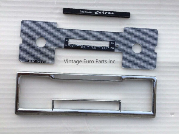 Complete face plate  mercedes Porsche classic Becker Europa car radio