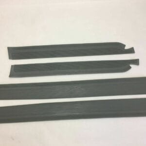 Grey Colored Sill Plate Rubber Covers for Mercedes W108 W109 Sedan 4 Door