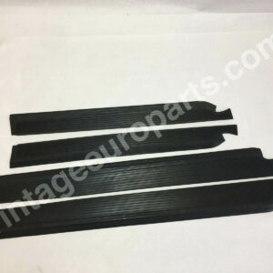 Black Colored Sill Plate Rubber Covers for Mercedes W108 W109 Sedan 4 Door