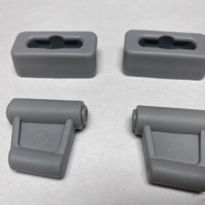 New Set of Grey Sun Visor Clips Fits Mercedes R107 R107 380SL 450SL 560SL