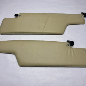 New Pair of Cream Sun Visors with Clips Fits Porsche 914 91473104312 91473104412