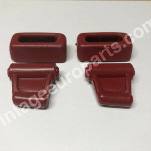 New Set of Burgundy Sun Visor Clips Fits Mercedes R107 R107 380SL 450SL 560SL