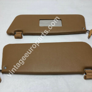 Pair of Palomino Colored Sun Visors with Clips Fits RHD R107