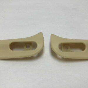 Pair of Cream Sun Visor Trim Caps Mercedes Benz R129 SL500 SL600 1298110561