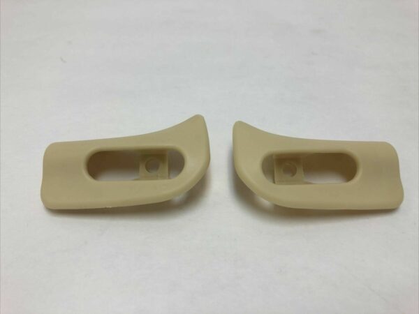 Pair of Cream Sun Visor Trim Caps Mercedes Benz R129 SL500 SL600 1298110561