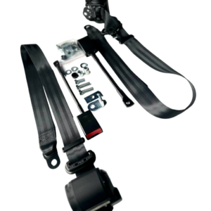 New Pair of Retractable Black Seatbelts fits Porsche 911 1965-1983