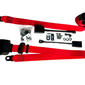 New Pair of Retractable Red Seatbelts fits Porsche 911 1965-1983