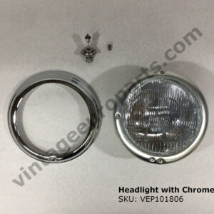 Headlight with Chrome Trim for Mercedes 190SL W121 300SL W120 Ponton