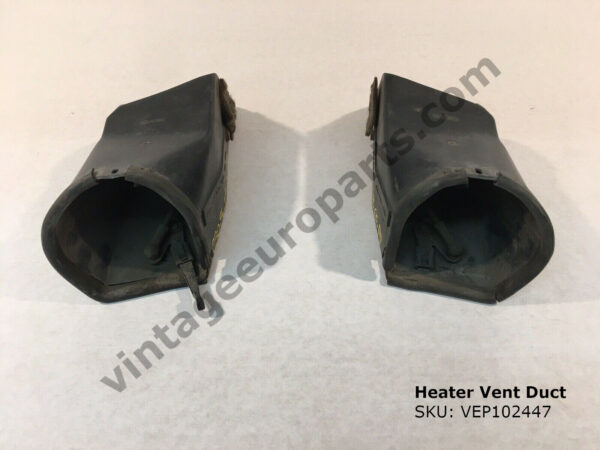 Pair of Heater Vent Ducts for Mercedes W113 Pagoda 280SL 1138300145 / 1138300245