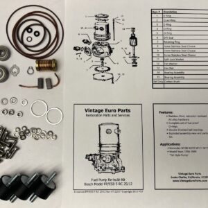 LONG STYLE FUEL PUMP REBUILT KIT Bosch W108 W111 W113 0010913401 0442200007
